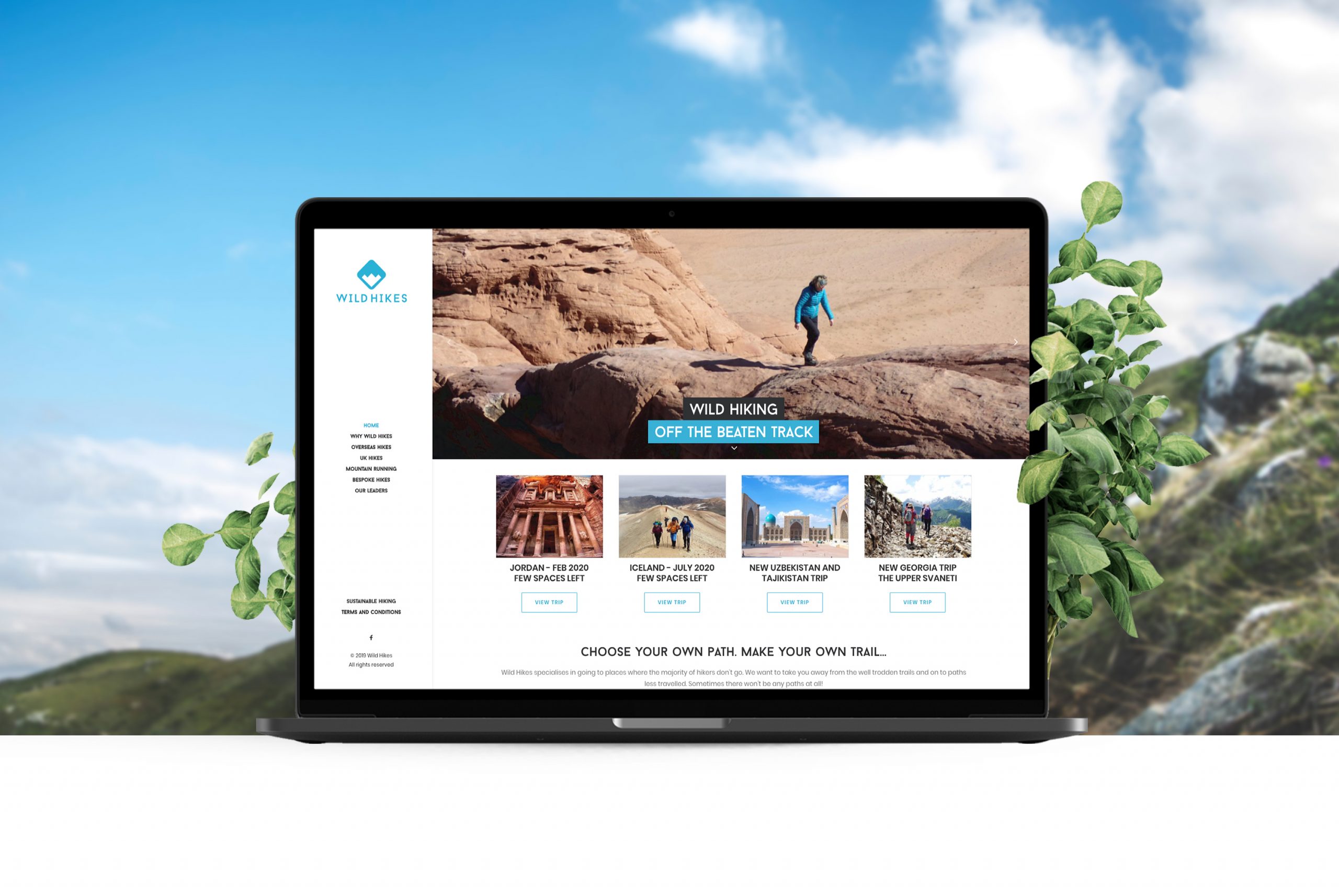 New Brand and Website for Local Hiking Expedition Company Wild Hikes