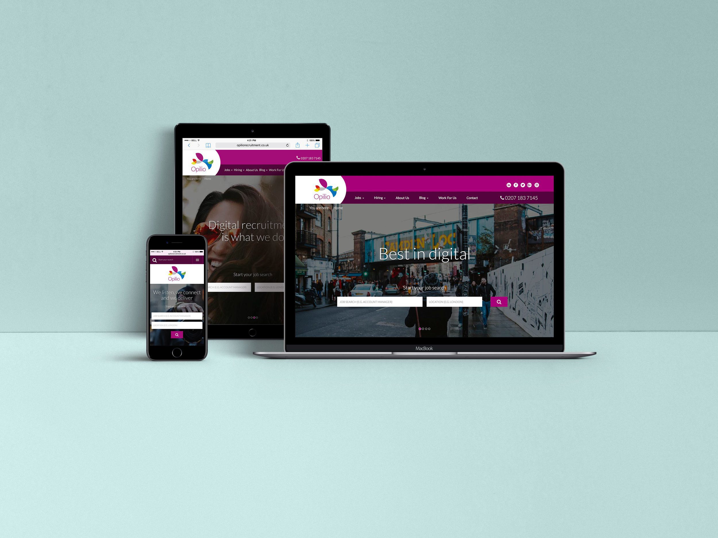 New Look and Feel for Digital Recruitment Agency Opilio Recruitment