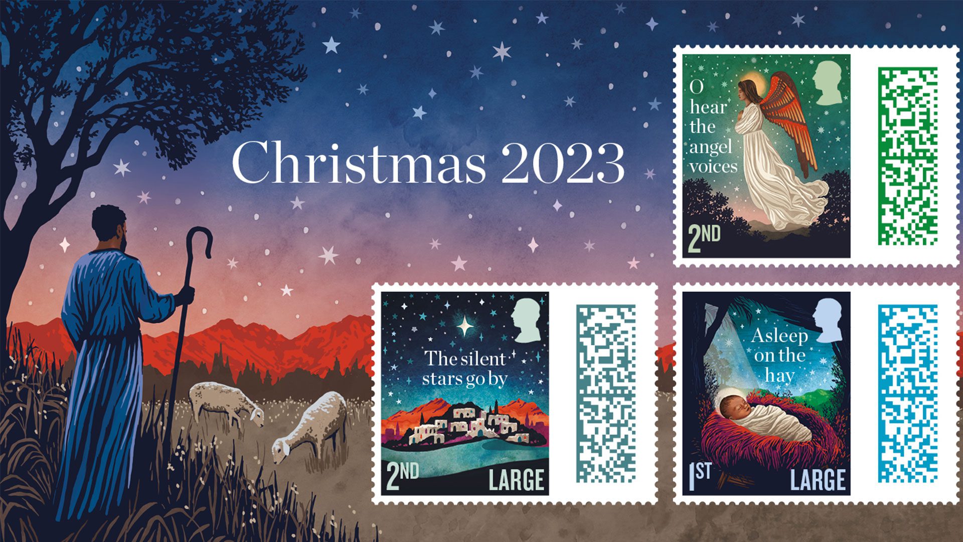 Royal Mail reveals its set of five Christmas stamps
